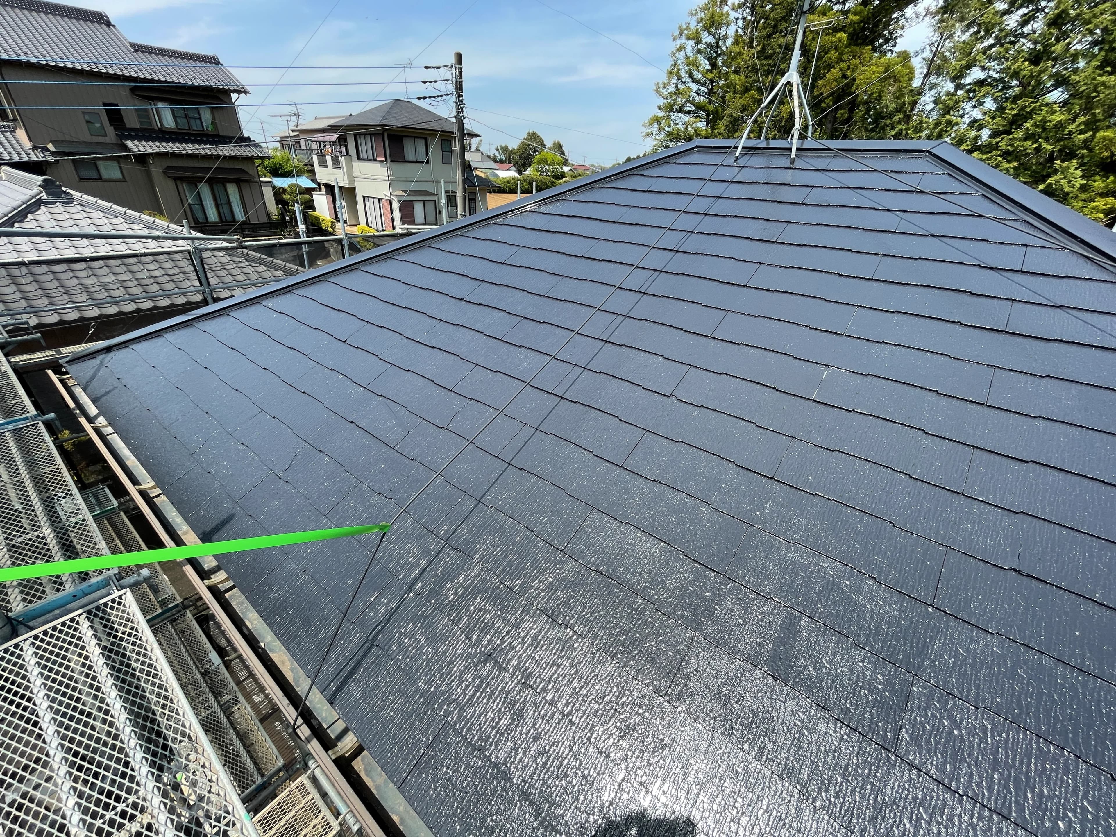屋根塗装の施工前後の比較 施工後